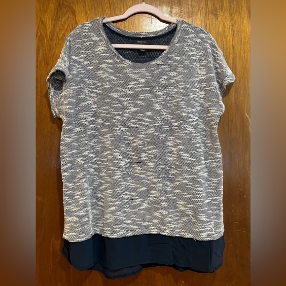 𝅺style & Co Layered Look Tunic Blue Size X-Large - Picture 1 of 10